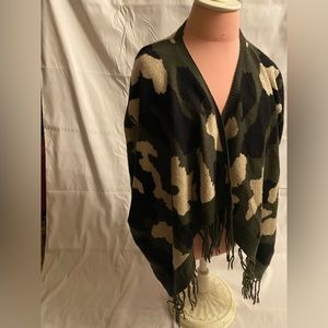 Open sweater cardigan